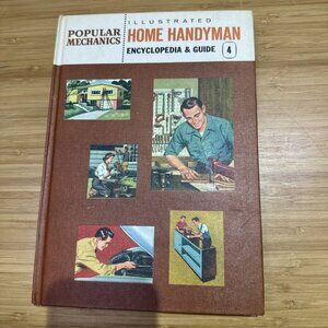 Popular Mechanics Illustrated Home Handyman Encyclopedia & Guide 4 Vintage